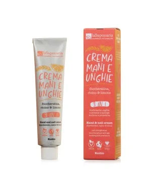 Crema mani e unghie 3 IN 1 - Fitocheratina, ricino & limone